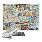 Bopster London Illustrated Jigsaw Puzzle - 1000 Piece