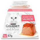 GOURMET Revelations Mousse Salmon Wet Cat Food, 4x57g