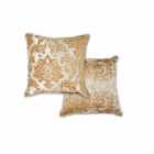 Emma Barclay Damask - Luxury Chenille Jacquard Cushion (pair) Cover In Coffee