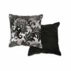 Emma Barclay Rome - Damask Chenille Cushion (Pair) Cover In Black