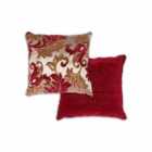 Emma Barclay Rome - Damask Chenille Cushion (Pair) Cover In Wine