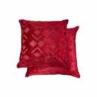 Emma Barclay Valencia Cushion Cover 17 x 17 Red (Pair)