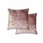 Emma Barclay Crushed Velvet Luxury Cushion (pair) Cover In Pink