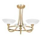 Crossland Grove Lacey 3 Ceiling Lamp Antique Brass