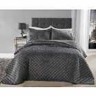 Emma Barclay Regent Bedspread with 2 Matching Pillow Shams -Silver