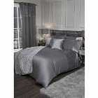 Emma Barclay Glamour Bedspread with 2 Matching Pillow Shams Silver