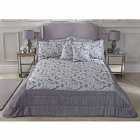 Emma Barclay Duchess Bedspread with 2 Matching Pillow Shams Silver