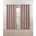 Emma Barclay Blossom Eyelet Curtain 90 x 90 Blush Pink (pair)