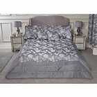 Emma Barclay Butterfly Meadow Bedspread with 2 Matching Pillow Shams Silver