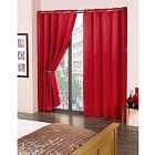 Emma Barclay R.M. Eyelet Blackout Curtains Cali 66 x 72" Red