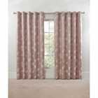 Emma Barclay Blossom Eyelet Curtain 46 x 72 Blush Pink (pair)