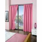 Emma Barclay Blackout Pencil Pleat Curtains Cali 66 x 72" Pink