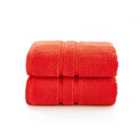 The Lyndon Company Chelsea 2 Pack Hand Towel - Orange
