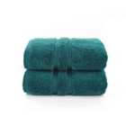 The Lyndon Company Chelsea 2 Pack Hand Towel - Dark Green