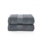 Bliss Pima 2 Pack Hand Towel - Carbon