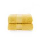 Bliss Pima 2 Pack Hand Towel - Mustard