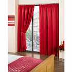 Emma Barclay Blackout Pencil Pleat Curtains Cali 90 x 90" Red