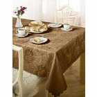 Table Cloth Damask Rose 70 X 108" Coffee