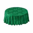 Table Cloth Damask Rose 70" Forest Green