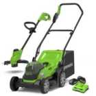 Greenworks 48V Cordless 36cm Lawnmower and 25cm Line Trimmer Kit