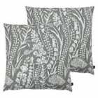 Ashley Wilde Turi Twin Pack Polyester Filled Cushions Silver