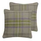 Paoletti Aviemore Twin Pack Polyester Filled Cushions Thistle