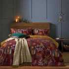 Furn. Forest Fauna Single Duvet Cover Set Cotton Polyester Rust