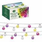 Gardenkraft 50 Retro Party String Lights - Multi-colour