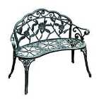 Outsunny Antique Rose Style Cast Aluminium 2-Seat Bench