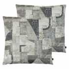 Ashley Wilde Neutra Twin Pack Polyester Filled Cushions Granite/Steel