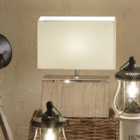 White Wash Wood Table Lamp