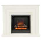 Be Modern 2kW Whitham 48" Electric Fireplace Suite - Soft White