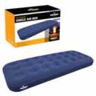 Milestone Camping Single Flocked Airbed - Navy Blue