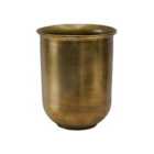 Ivyline Outdoor Hampton Antique Brass Metal Planter H:28 x W:27.5 Cm