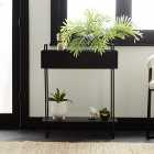 Metal Plant Stand with Shelf 77cm