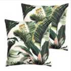 Furn. Hawaii Outdoor Twin Pack Polyester Filled Cushions Multi
