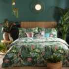 Furn. Amazonia Double Duvet Cover Set Cotton Polyester Jade