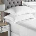 Paoletti 200 Thread Count Double Fitted Sheet Cotton White
