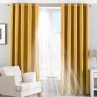 Riva Home Twilight Blackout Ringtop Eyelet Curtains (Pair) Polyester Oyster (229X183Cm)