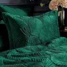 Paoletti Palmeria Oxford Pillowcase Polyester Cotton Emerald