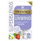 Twinings Superblends Unwind Camomile Tea Bags 20, 36g