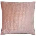 Paoletti Brooklands Polyester Filled Cushion Viscose Cotton Blush