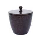 Interiors By Ph Hammered Aluminium Canister With Lid - Dark Bronze
