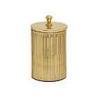 Interiors By Ph Aluminium Canister With Lid Gold Finish