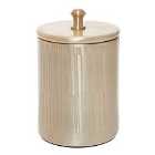 Interiors By Ph Champagne Finish Canister With Lid