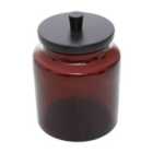 Interiors By Ph Glass Canister With Lid - Brown