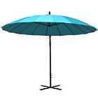 Outsunny 3m Cantilever Parasol (base not included) - Blue