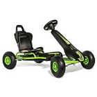 Ferbedo Ar8R Go Kart With Pneumatic Tyres And Electronic Steering Wheel And Brake - Green And Black