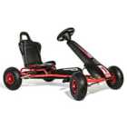 Ferbedo Ar8R Go Kart With Pneumatic Tyres And Electronic Steering Wheel And Brake - Red And Black