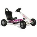 Ferbedo At X-racer Go Kart With Pneumatic Tyres And Electronic Steering Wheel And Handbrake - Pink